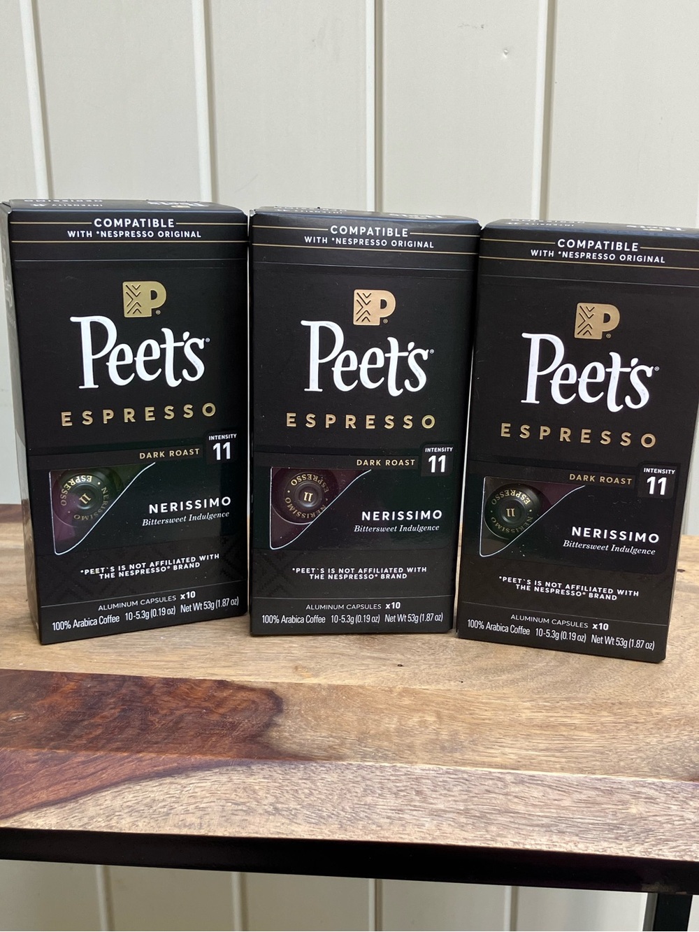 Peet's Nespresso original pods 30 capsules Nerissimo NWT